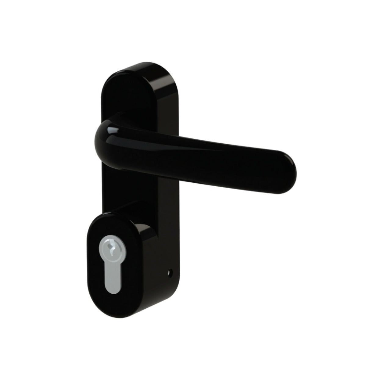 Maniglia con Cilindro Nera per Maniglione Antipanico 1090