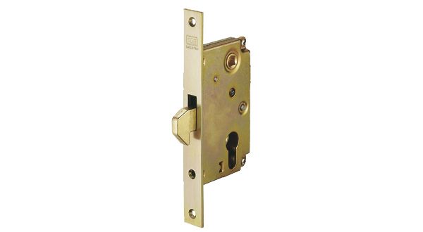 SERRATURA MONTANTE TROPICALIZZATA A GANCIO PER CANCELLI AGB B00910 45/60 04