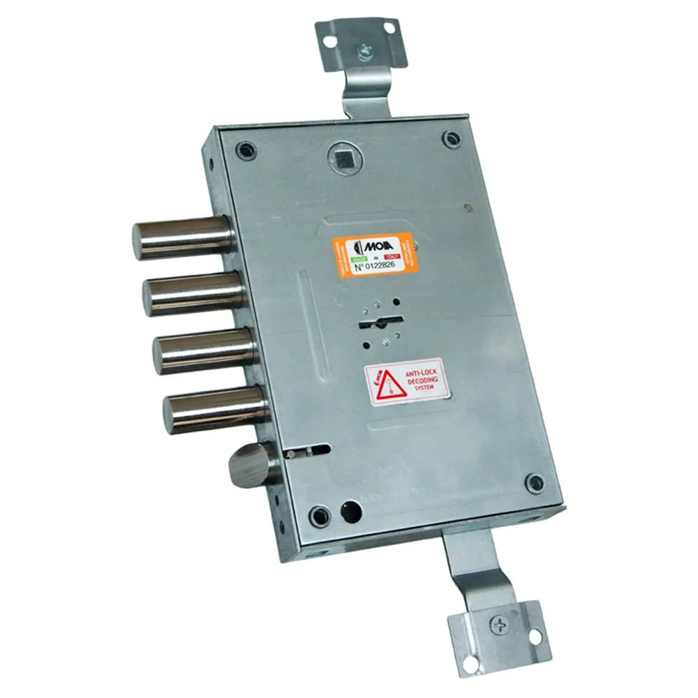 SERRATURA PER PORTA BLINDATA DOPPIA MAPPA INTERASSE CHIAVISTELLI 28MM 1/2 GIRO MOIA RCE614/280D