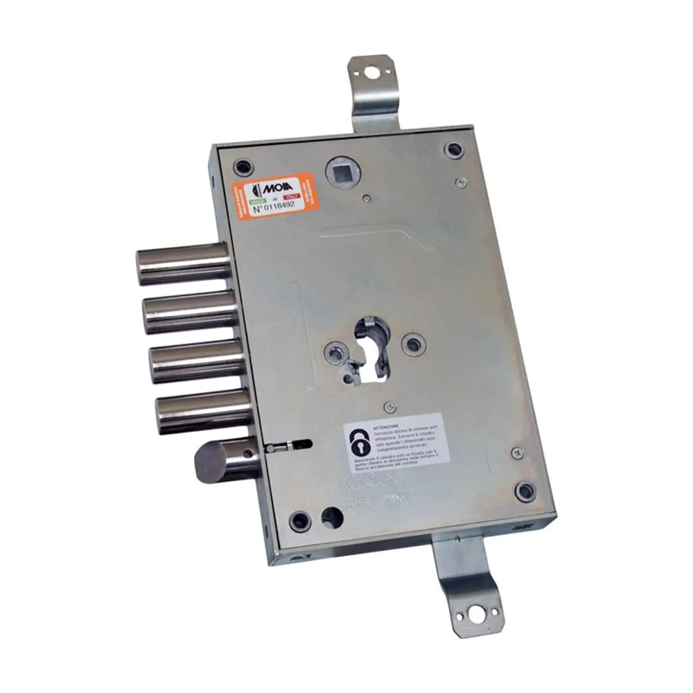 SERRATURA PER PORTA BLINDATA AD INCASSO CON PROFILO EUROPEO AD INGRANAGGI +10MM MOIA RMIS664/280DFB+10