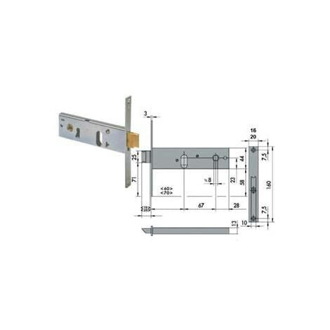 SERRATURA FASCIA BASSA CISA 44151