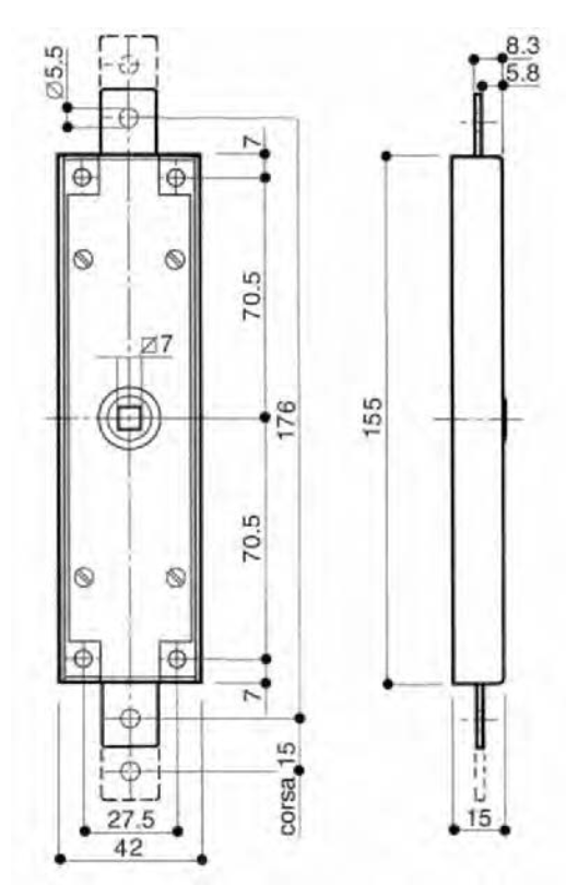 CHIUSURE PER QUADRI ELETTRICI PREFER 8110.0500.2000