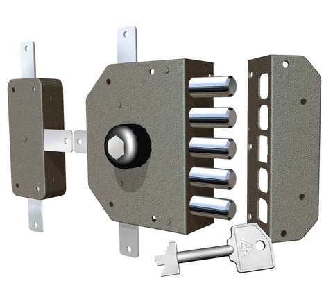 SERRATURA A POMPA PER PORTA BLINDATA DOM CR 3300P-02N / 3300P-52N