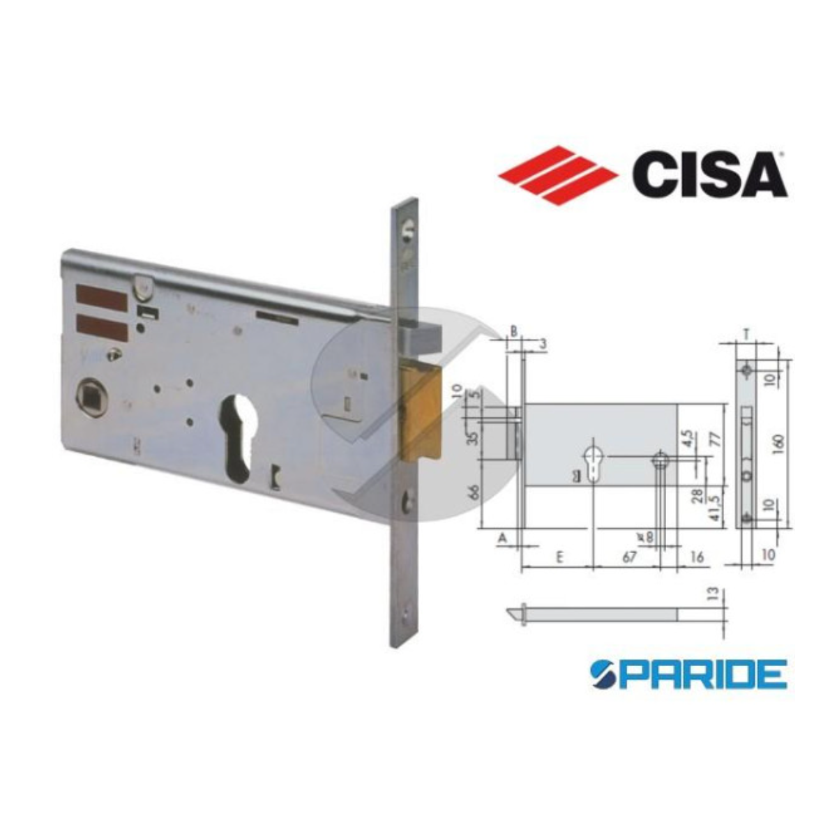 SERRATURA A FASCIA CISA 14350