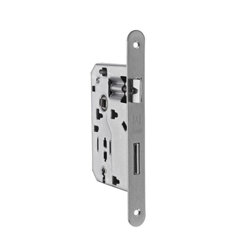 SERRATURA PATENT PICCOLA BAGNO WC MOD. 045T OTTONATA 190x20 BORDO TONDO BONAITI 480450501E