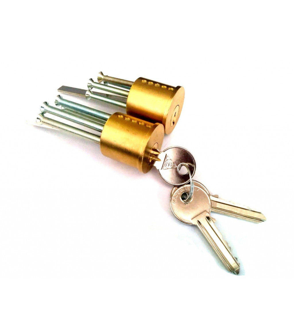 CILINDRO A COPPIE TONDO IN OTTONE SABBIATO CORTELLEZZI MP 47