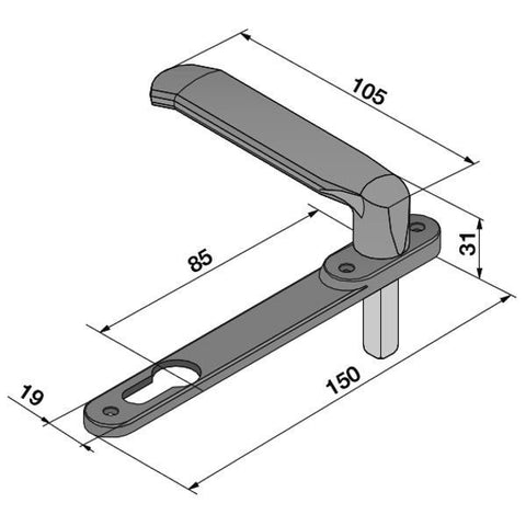 MANIGLIA WELKA 08600040