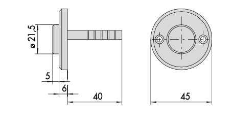 PULSANTE IN OTTONE CISA 0611000