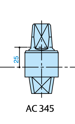 PERNO QUADRO ITALIA VARIE ALTEZZE ASSA ABLOY AC34