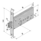 SERRATURA A FASCIA WELKA 134