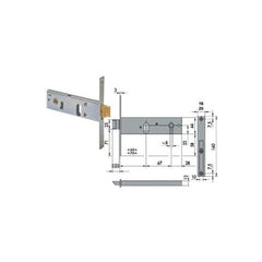 SERRATURA FASCIA BASSA CISA 44151