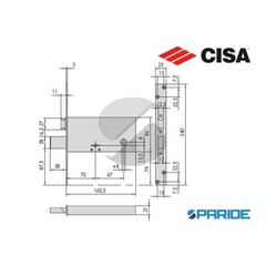 SERRATURA A FASCIA CISA 57312.73
