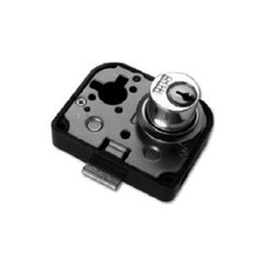 SERRATURA PER MOBILI CAS 2B SCAATOLA BIANCA CON CILINDRO IN OTTONE MERONI 2B33W20OT