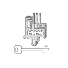 COMPONENTE DI CIFRATURA PER DOPPIA MAPPA CISA 7590210