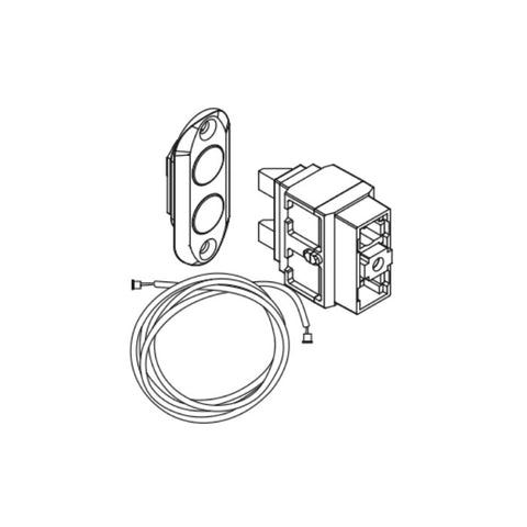 KIT CONTATTO PORTA REGOLABILE PER COMANDO REMOTO ISEO 0000098MO2170