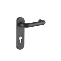 PLACCA CON MANIGLIA CON FORO CILINDRO ISEO 032435