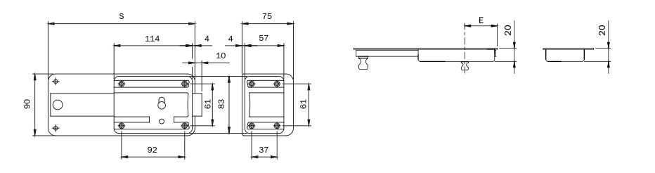 SERRATURA A FASCIA ISEO 320