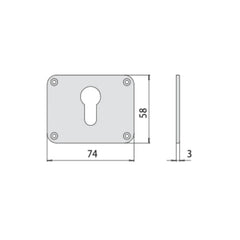 BORCHIA IN NYLON CISA PER CILINDRO EUROPEO 6141020