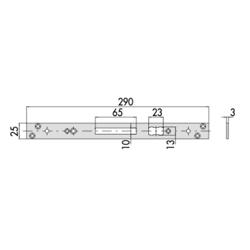 FRONTALE DA 25MM CISA 0623302
