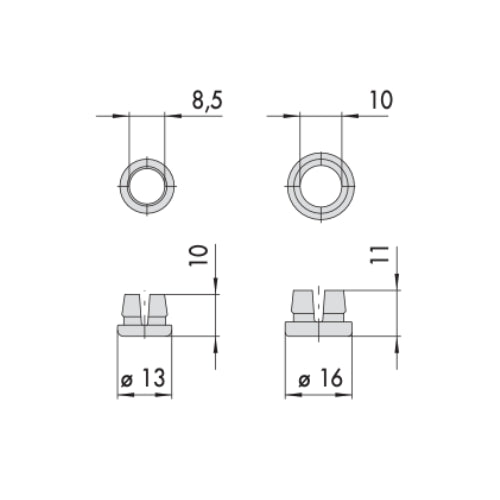 BOCCOLE ANTIRUMORE PER ASTE CISA 06147020