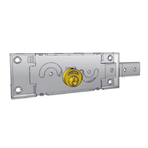 SERRATURA LATERALE PER SERRANDE AVVOLGIBILI PREFER A411/A412.0012.0200