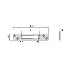 CONTROPIASTRA IN ACCIAIO INOX CISA 0645901