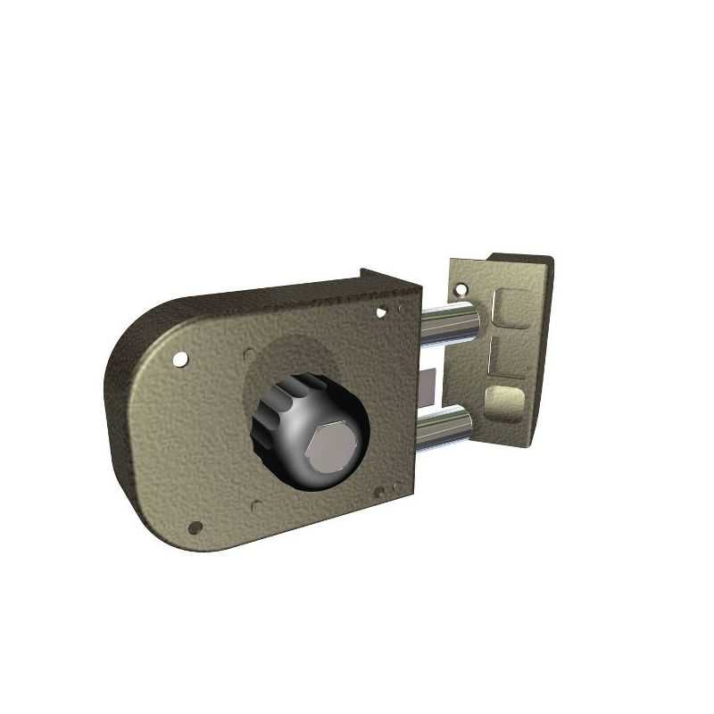 SERRATURA DESTRA CON CILINDRO DA 60MM  DOM CR 1650-02