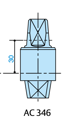PERNO QUADRO ITALIA VARIE ALTEZZE ASSA ABLOY AC34