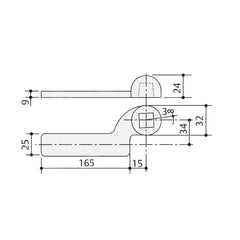 BRACCIO INFERIORE ASSA ABLOY AC1