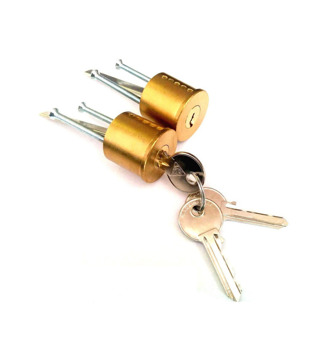 CILINDRO A COPPIE TONDO IN OTTONE NICHELATO CORTELLEZZI MP51