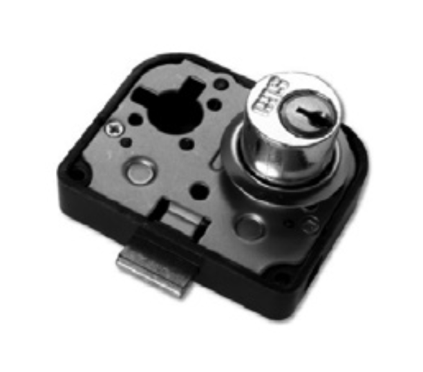 SERRATURA PER MOBILI CAS 2B SCAATOLA BIANCA CON CILINDRO IN OTTONE MERONI 2B33W20OT