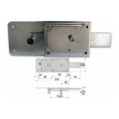SERRATURA A FASCIA CISA 55254