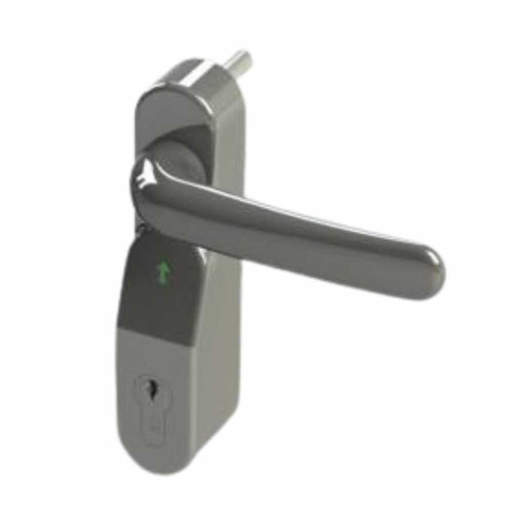 Gruppo Cilindro e Maniglia Elettrica Grigio RAL 9006