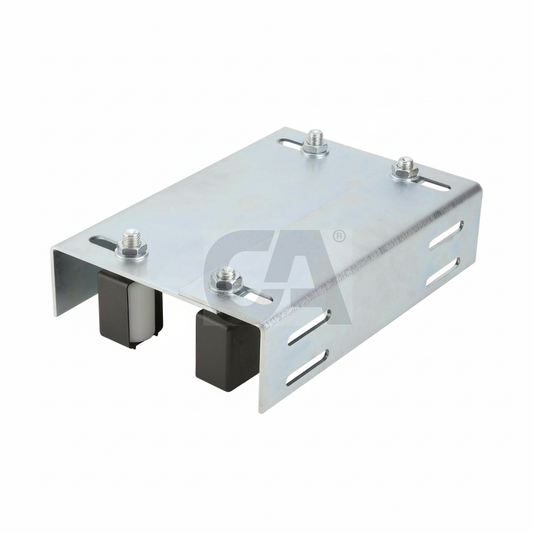 PIASTRA GUIDA DOPPIA REGOLAZIONE 4 OLIVE NYLON ZINCATA COMBI AAC04620