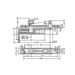 BRACCIO INFERIORE ASSA ABLOY AC118