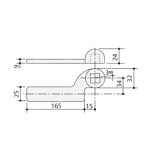 BRACCIO INFERIORE ASSA ABLOY AC1