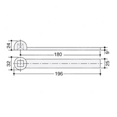 BRACCIO INFERIORE ASSA ABLOY AC2