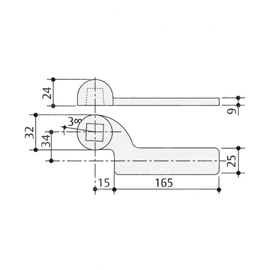 BRACCIO INFERIORE ASSA ABLOY AC3