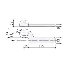 BRACCIO INFERIORE ASSA ABLOY AC3