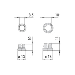 BOCCOLE ANTIRUMORE PER ASTE CISA 06147020