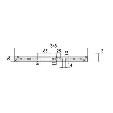 FRONTALE DA 25MM CISA 0623301