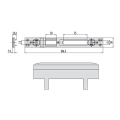CONTROPIASTRA A REGOLAZIONE LATERALE CISA 06463680