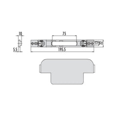 CONTROPIASTRA A REGOLAZIONE LATERALE CISA 06465520
