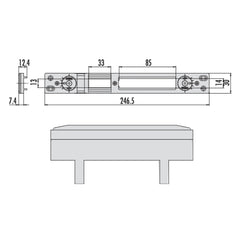 CONTROPIASTRA A REGOLAZIONE LATERALE CISA 06465580