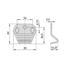 BOCCHETTA LATERALE E SUPERIORE ANGOLARE CISA 07072210