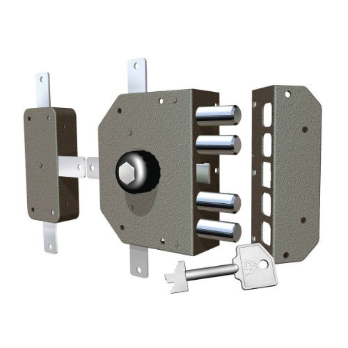 SERRATURA A POMPA PER PORTA BLINDATA DOM CR 3350P-02N / 3350P-52N