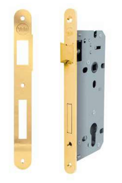 SERRATURA MONTANTE PER LEGNO BORDI TONDI YALE 52X