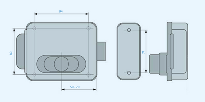 SERRATURA ELETTRICA A FASCIA FEB ASSA ABLOY NF50