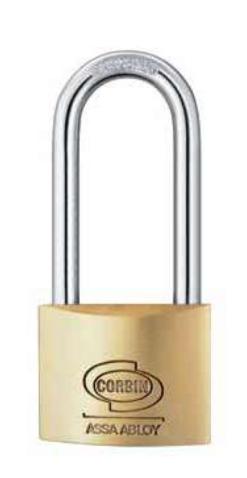 LUCCHETTO CON ARCO LUNGO IN OTTONE ASSA ABLOY CORBIN PL112