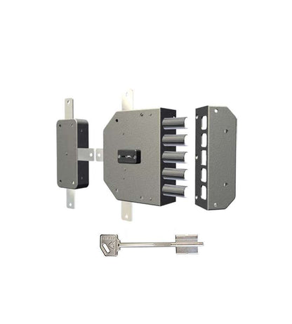 SERRATURA A DOPPIA MAPPA QUINTUPLICE PER PORTA BLINDATA DOM CR 2350-01N / 2350-51N